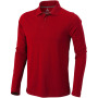 Calgary 180 g/m² herenpolo met lange mouwen - Rood - XS