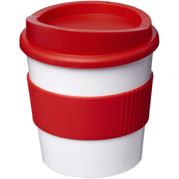 Americano® Primo 250 ml tumbler with grip - White/Red