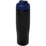 H2O Active® Tempo 700 ml sportfles met flipcapdeksel - Zwart/Blauw