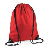 BagBase Premium Gymsac, Bright Red, ONE, Bagbase