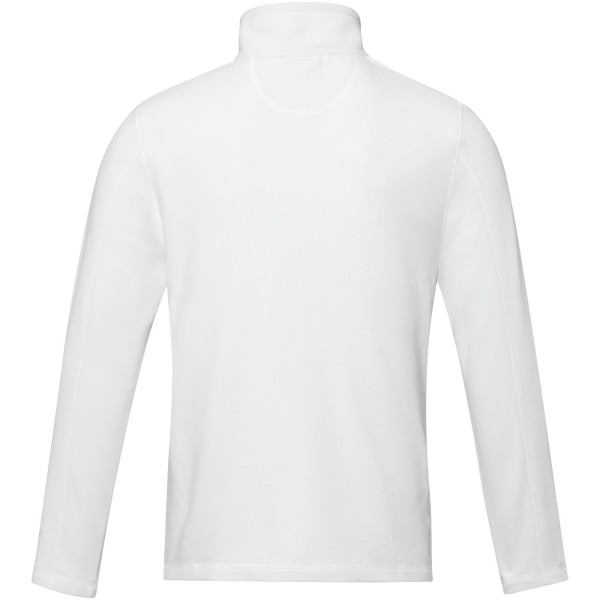 Amber men's GRS recycled full zip fleece jacket - White - XS