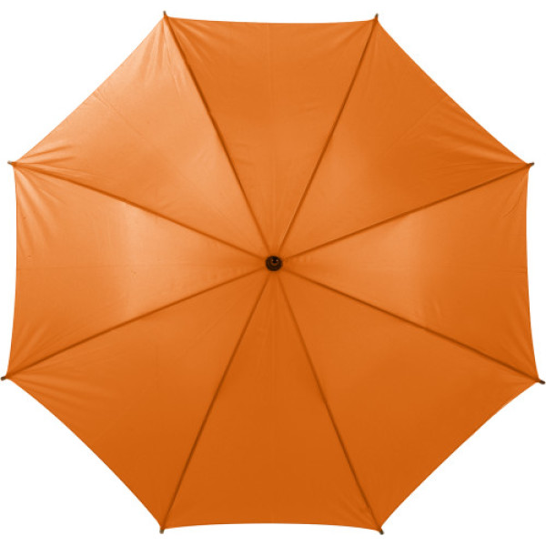 Polyester (190T) paraplu Kelly oranje