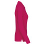 Damespolo lange mouwen Fuchsia 3XL