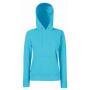 FOTL Lady-Fit Classic Hooded Sweat, Azure Blue, S