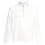 Premium Zip Neck Sweat (62-032-0) White XXL