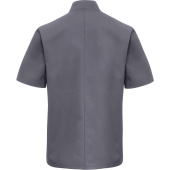 Short Sleeve Chefs Jacket Steel S
