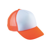 White / Fluorescent Orange