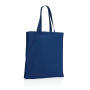 Impact AWARE™ Recycled cotton tote w/bottom 145g, blue
