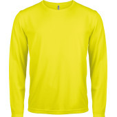 Herensportshirt Lange Mouwen Fluorescent Yellow XL