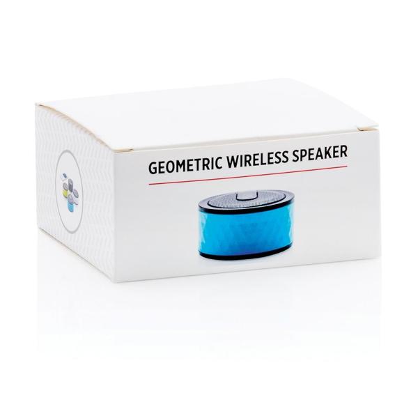 Geometric draadloze speaker, blauw
