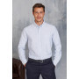 Heren Oxford overhemd lange mouwen White S