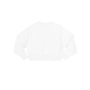 Woman's Heavyweight Cropped Sweatshirt White S