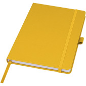 Honua A5 notitieboek van gerecycled papier met gerecyclede PET cover - Lichtoranje