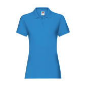 Ladies Premium Polo - Azure Blue