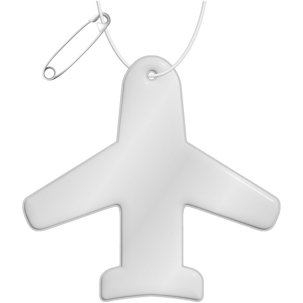 RFX™ H-09 vlakke reflecterende pvc hanger - Wit