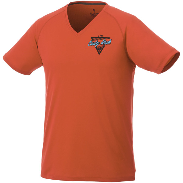 Amery cool fit V-hals heren t-shirt met korte mouwen - Oranje - 3XL