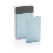 4.000 mAh dunne powerbank, blauw, wit
