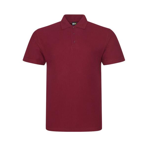 Pro Piqué Polo Shirt, Burgundy, 6XL, Pro RTX