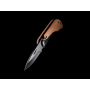 Nemus Luxe houten mes met slot, bruin