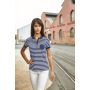 Ladies' Polo Striped - atlantic/white - XS