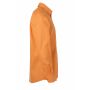Men's Shirt Longsleeve Poplin - orange - S
