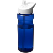 H2O Active® Eco Base 650 ml sportfles met tuitdeksel - Blauw/Wit