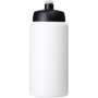Baseline® Plus grip 500 ml sports lid sport bottle - White/Solid black