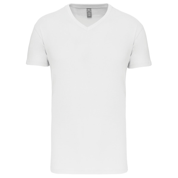Heren-t-shirt BIO150 V-hals White S