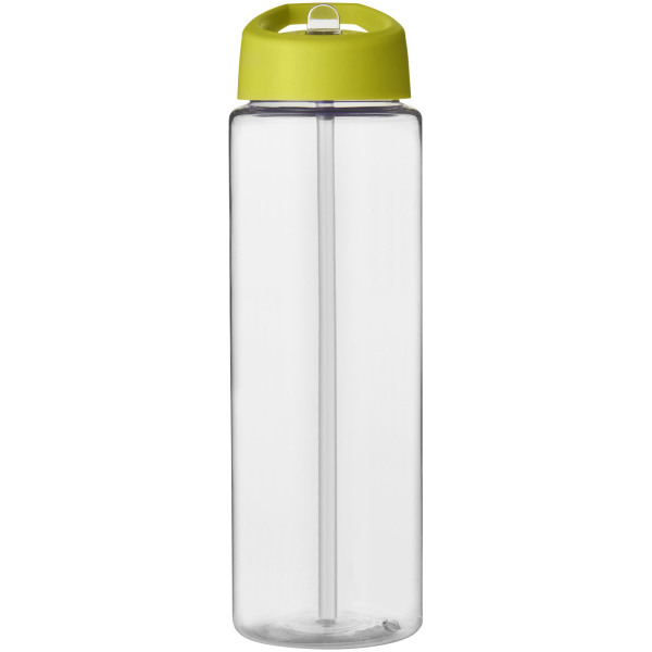 H2O Active® Vibe 850 ml spout lid sport bottle - Transparent/Lime