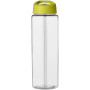 H2O Active® Vibe 850 ml sportfles met tuitdeksel - Transparant/Lime