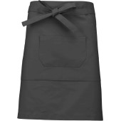 Katoenen halflang schort Dark Grey One Size