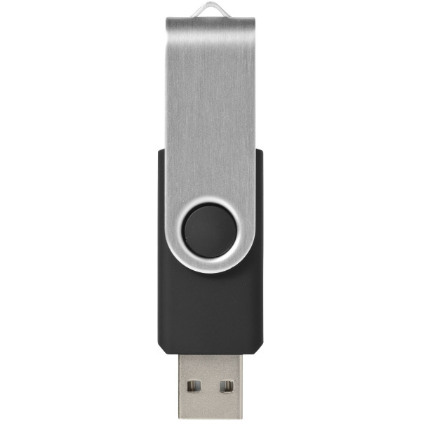 Rotate-basic 8GB USB flash drive - Solid black/Silver