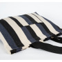 Gerecyclede shopper - Gestreept Striped Marine One Size