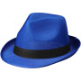 Trilby hoed met lint - Blauw/Zwart