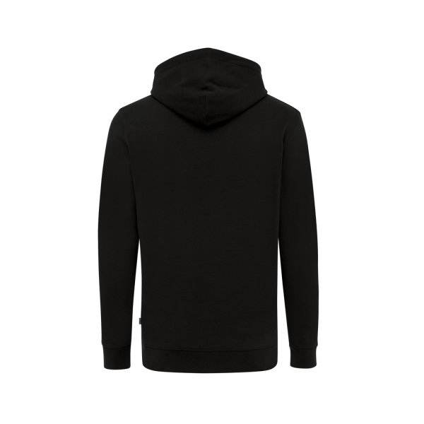 Iqoniq Jasper recycled cotton hoodie, black (XL)