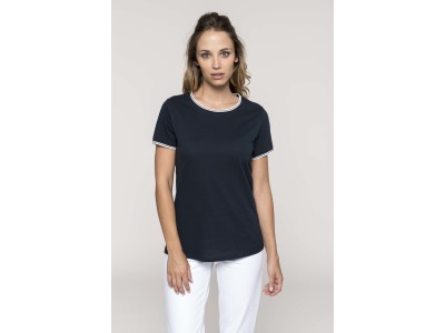 Dames-t-shirt piqué ronde hals Dames-t-shirt piqué ronde hals