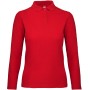 ID.001 Ladies' long-sleeve polo shirt Red L