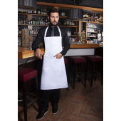 BLS 5 Bib Apron Basic with Buckle and Pocket - white - Stck
