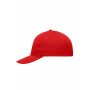 MB004 6 Panel Promo Cap - signal-red - one size