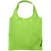 Bungalow opvouwbare polyester boodschappentas 7L - Lime