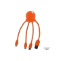 2087 | Xoopar Octopus Eco Charging  cable - Oranje