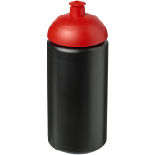 Baseline® Plus grip 500 ml dome lid sport bottle - Solid black/Red