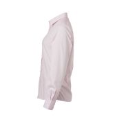 Ladies' Shirt Longsleeve Poplin - light-pink - 3XL