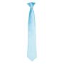 'Colours' Satin Clip Tie, Turquoise Blue, ONE, Premier