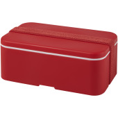 MIYO enkellaagse lunchtrommel - Rood/Rood