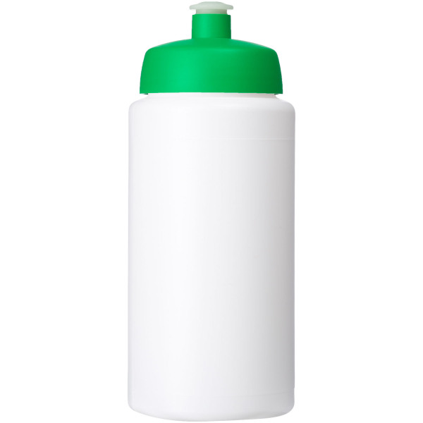 Baseline® Plus grip 500 ml sports lid sport bottle - White/Green