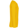 T-shirt V-hals lange mouwen Yellow XL