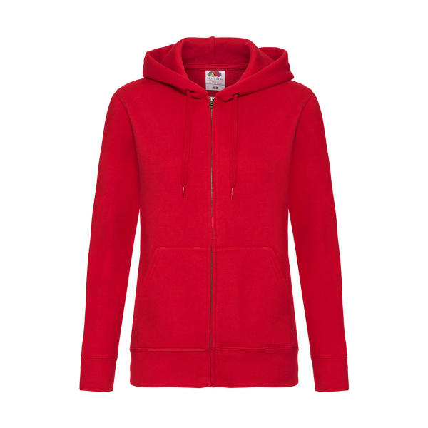 Premium Hooded Sweat Jacket Lady-Fit - Red - XS (8)
