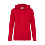 Premium Hooded Sweat Jacket Lady-Fit - Red - XS (8)