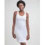 Curved Vest Dress - White - S